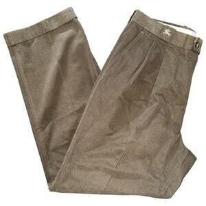 Burberry Vintage Men’s Size 36 x 32 Light Brown Brushed Cotton Dress Pants